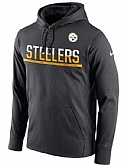 Men's Pittsburgh Steelers Nike Sideline Circuit Pullover Performance Hoodie - Anthracite FengYun,baseball caps,new era cap wholesale,wholesale hats